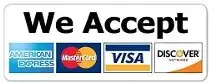 We accept all major credit cards.